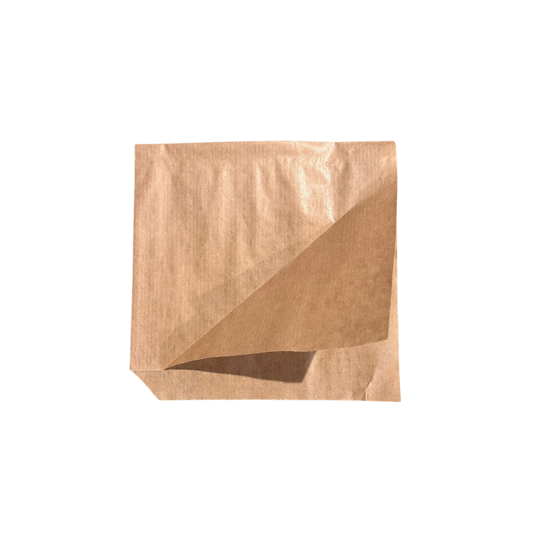 Coltare ambalaj natur pentru street food/ fast food, 170 x 170 mm, 2.000 buc/set